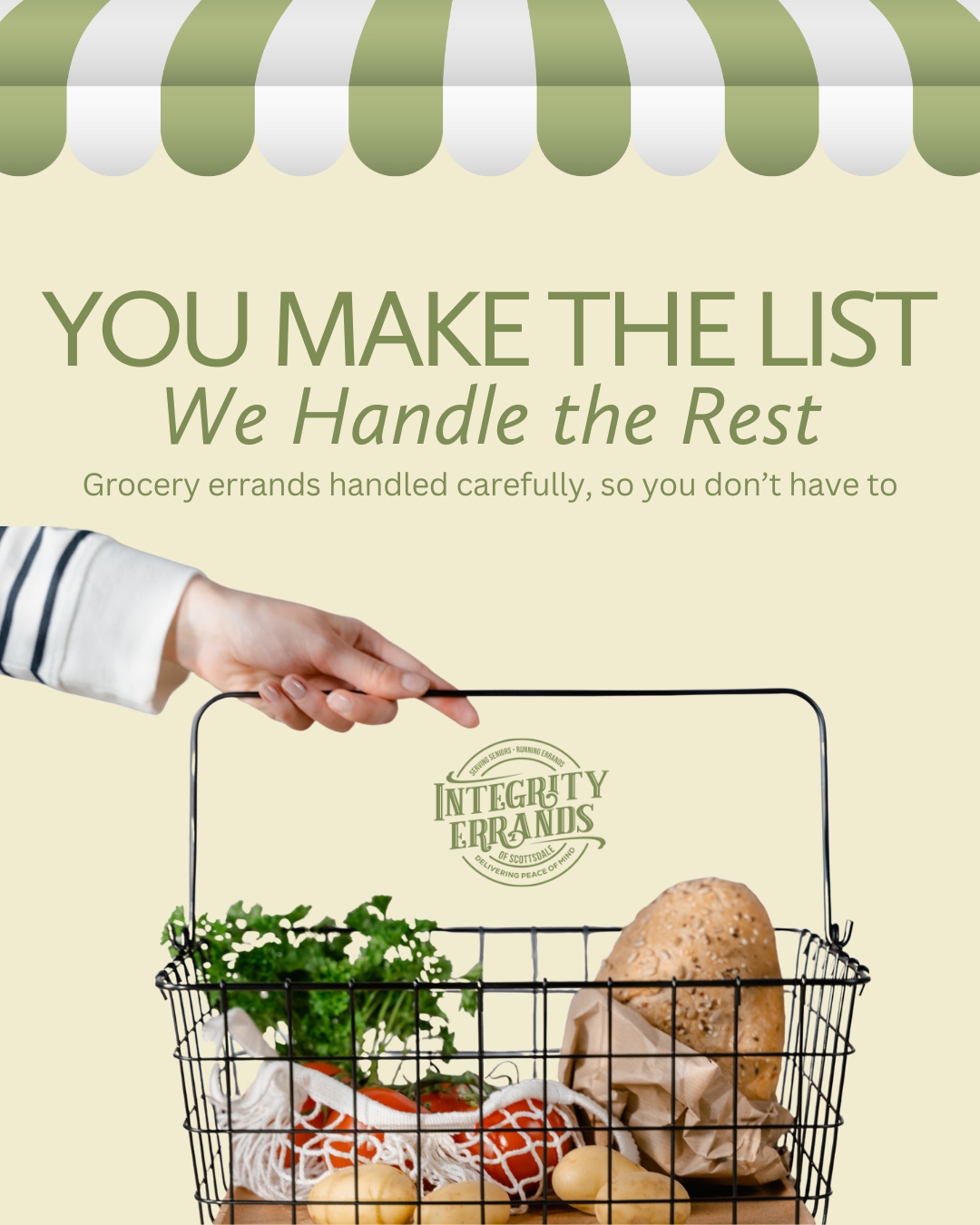 Personal services social post created by Social DFY
